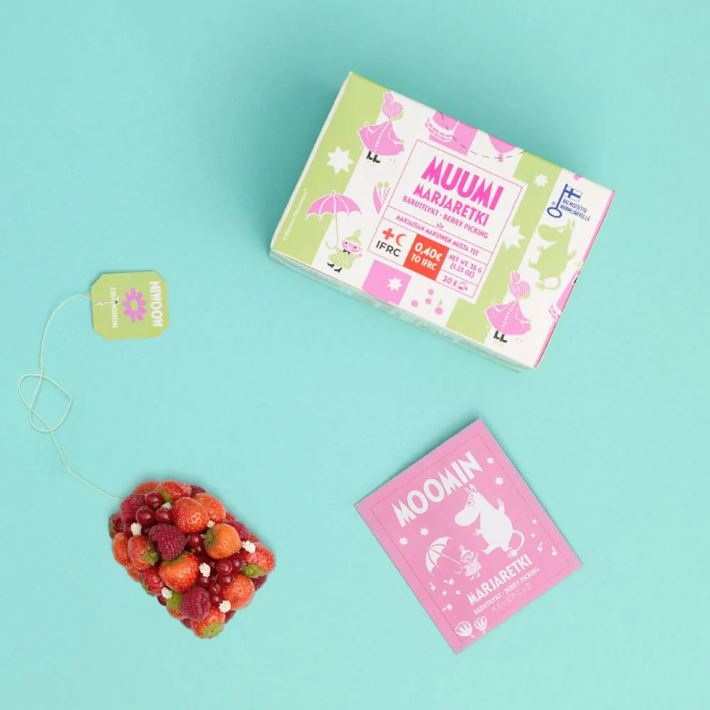 Moomin Berry Picking Bagged Tea 20-pack - Image 5